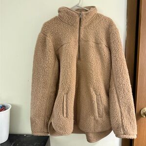 Abercrombie Sherpa/Fleece 1/4 zip Jacket